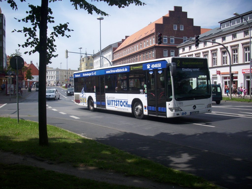 Mercedes Citaro II der Stadtwerke Stralsund in Stralsund.