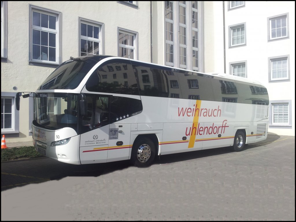 Neoplan Cityliner von Weihrauch-Uhlendorff aus Deutschland in Sassnitz.