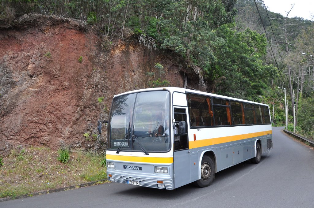 SCANIA Linienbus auf der Insel Madeira im Mai 2013.