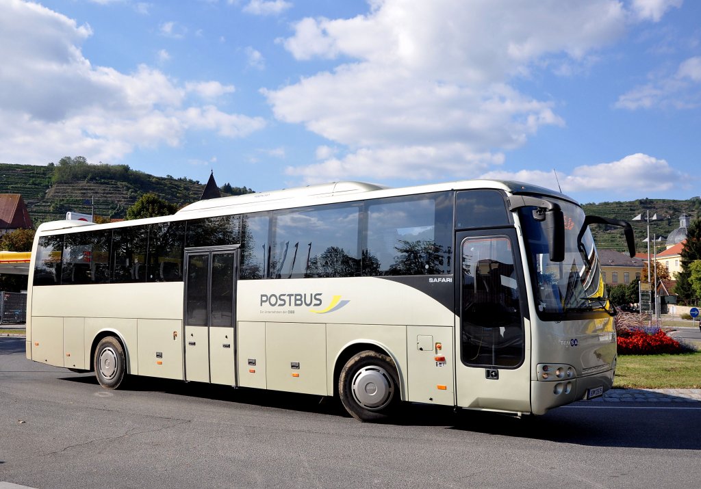 TEMSA SAFARI, Postbus der BB im Linienverkehr in Krems an der Donau unterwegs.Foto vom 14.9.2012.