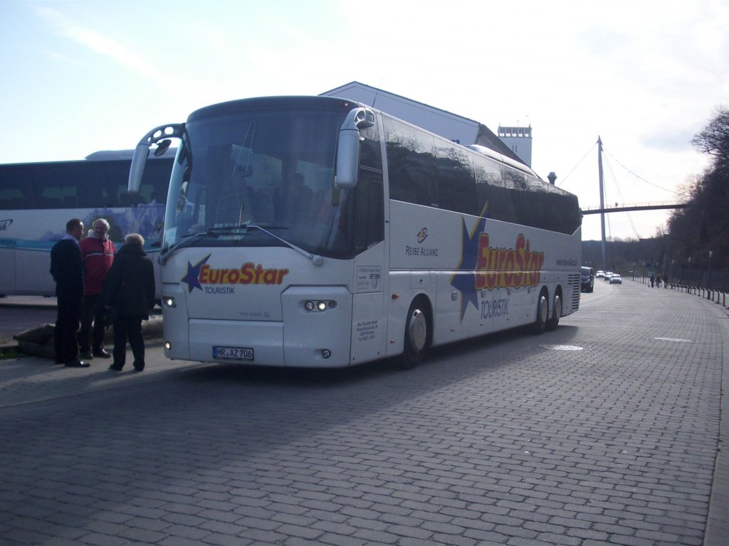 VDL Bova Magiq von Reise-Allianz/Nau aus Deutschland im Stadthafen von Sassnitz.