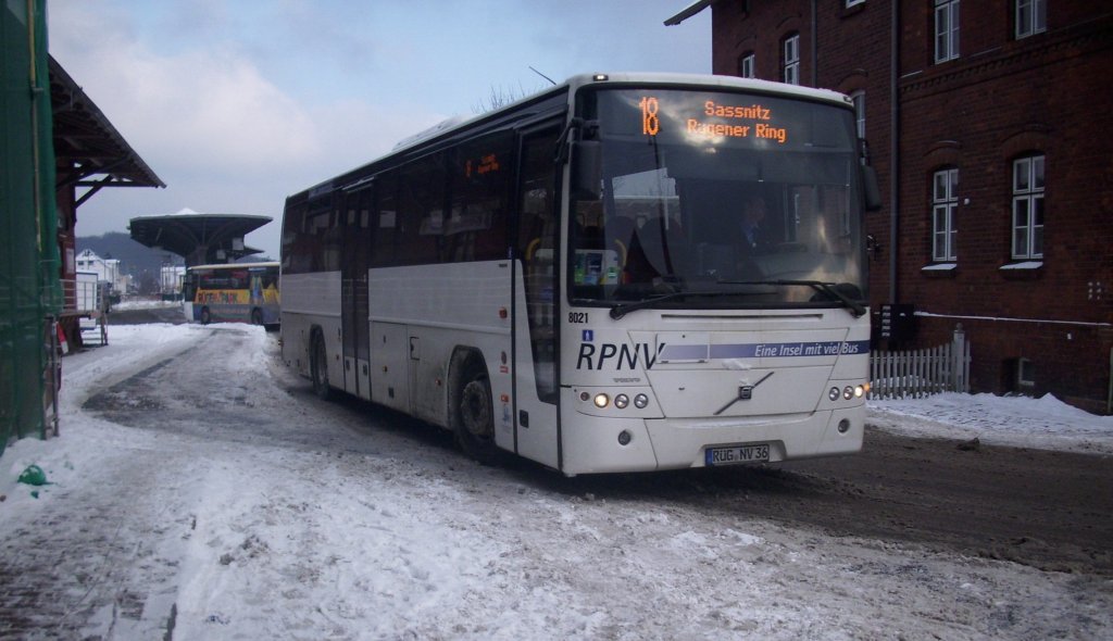 Volvo 8700 der RPNV in Sassnitz.
