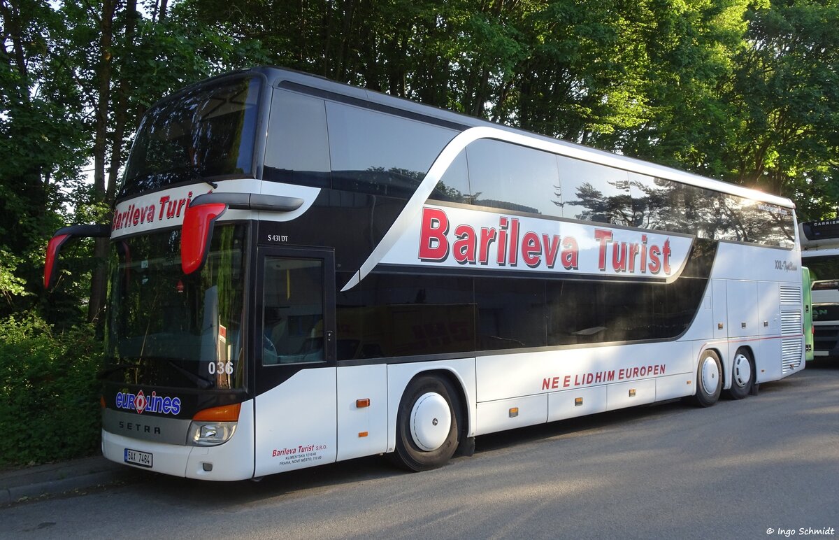 Barileva Turist aus Prag | Eurolines | Nr. 036 | 5AX 7464 | Setra 431 DT | 28.05.2017 in Filderstadt