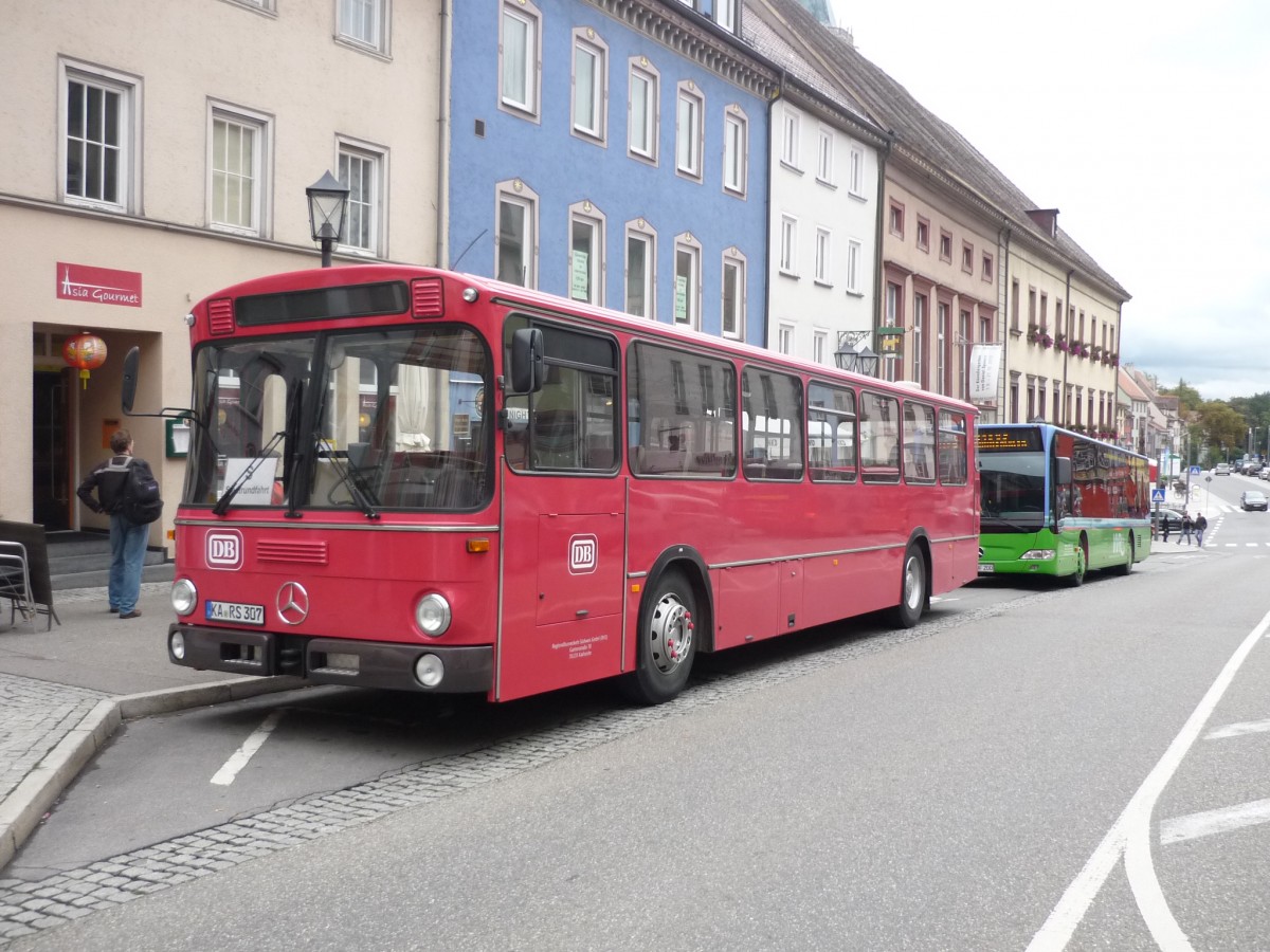 Ein MB-O 307 aus Karlsruhe in Rottweil zu Gast.
