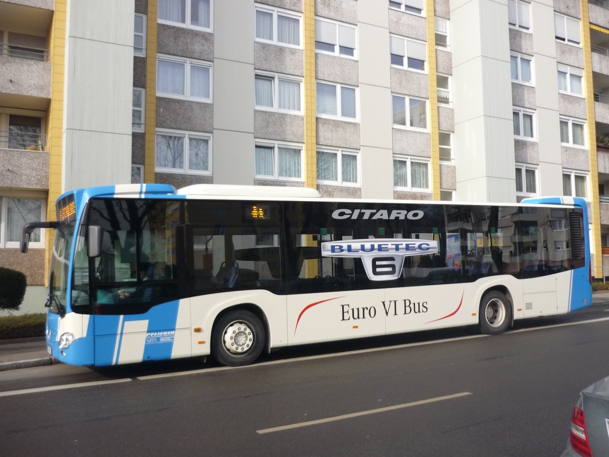 Einer der neuen MB-Citaro C2 mit Euro6 in Maichingen