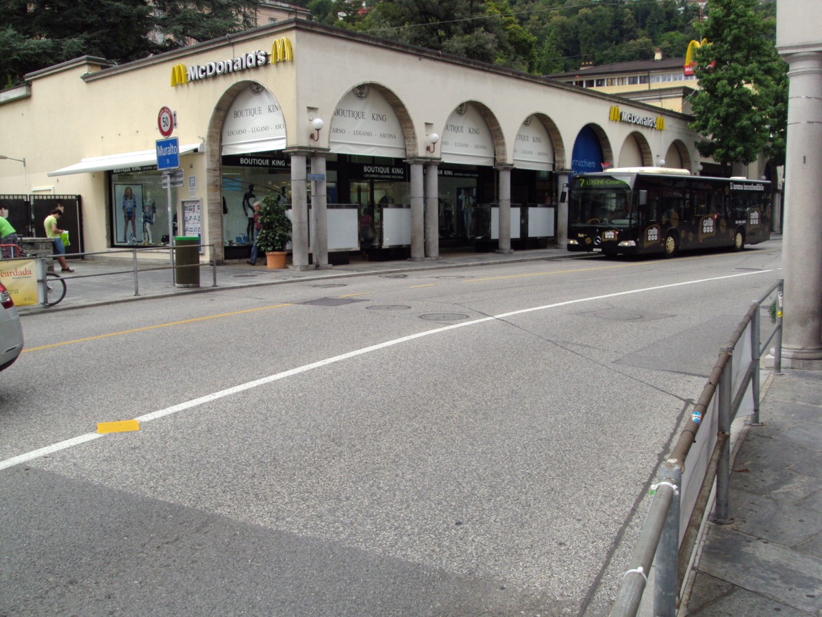 FART-Mercedes Citaro NR.22 * Carlito * unterwegs in Locarno am 22.7.14.