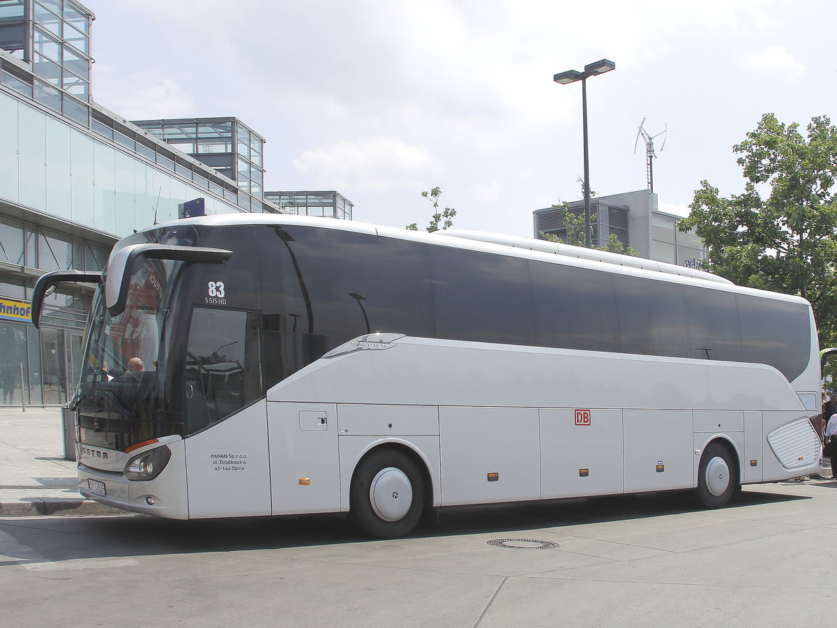IC Bus Setra S 515HD am 17. Juni 2018 am Bahnhof Berlin Südkreuz für die DB.