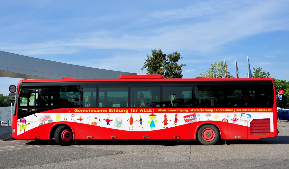Irisbus Crossway aus Niedersterreich im Juni 2015 in Krems gesehen.