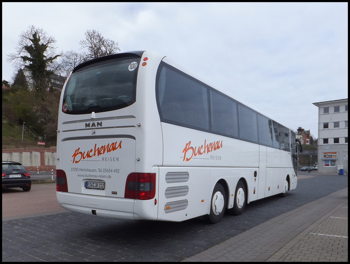 MAN Lion's Coach von Buchenau Reisen aus Deutschland im Stadthafen Sassnitz.