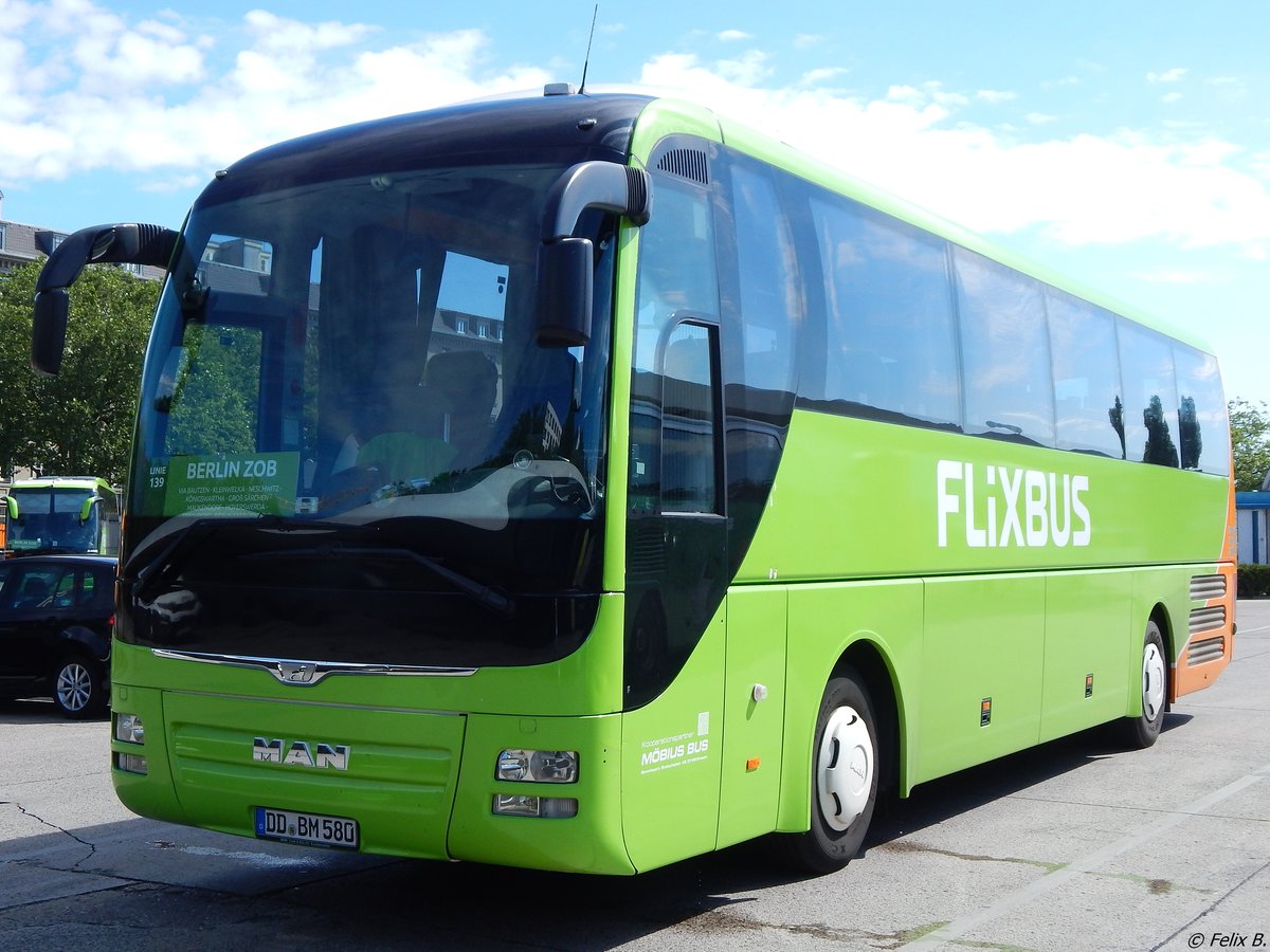 MAN Lion's Coach von Flixbus/Möbius Bus aus Deutschland in Berlin.