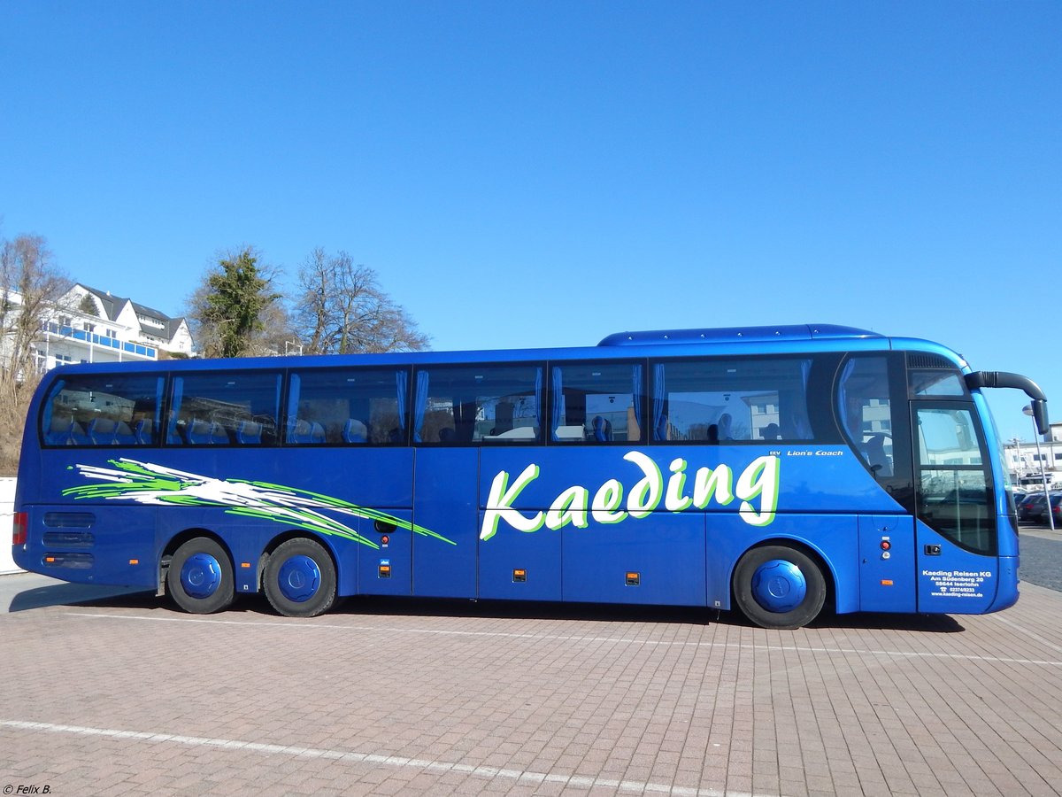 MAN Lion's Coach von Kaeding Reisen aus aus Deutschland im Stadthafen Sassnitz.
