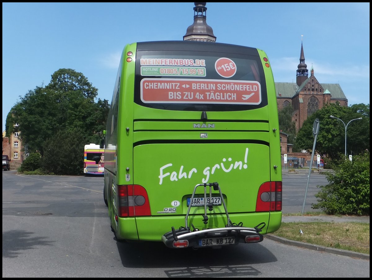 MAN Lion's Coach von MeinFernBus/Omnibusbetrieb Karsten Brust aus Deutschland in Stralsund.