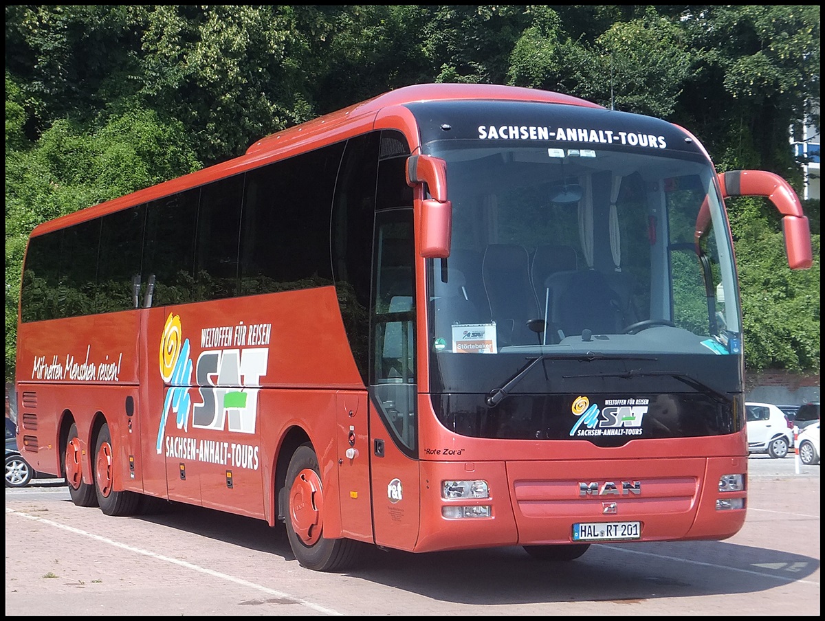MAN Lion's Coach von Sachsen-Anhalt-Tours aus Deutschland im Stadthafen Sassnitz. 