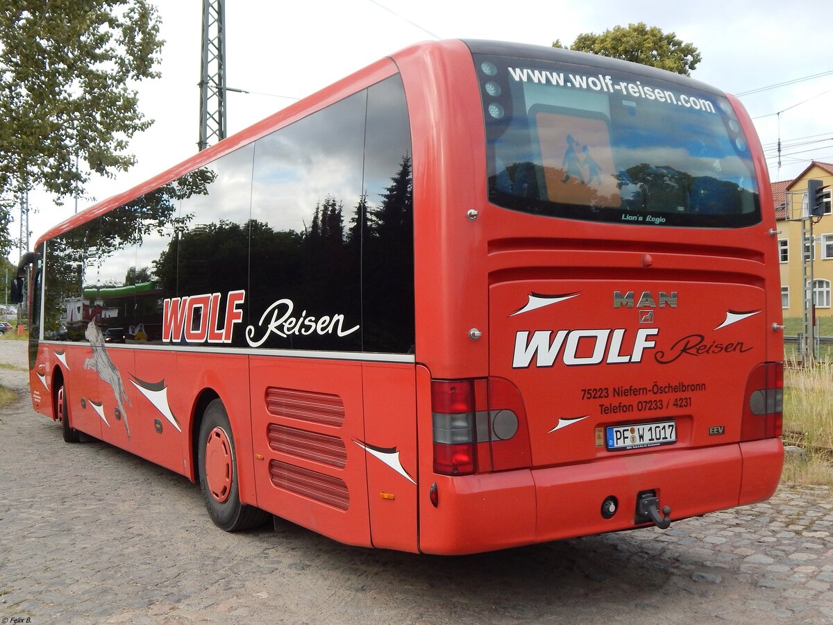 MAN Lion's Regio von Wolf Reisen aus Deutschland in Burg Stargard.