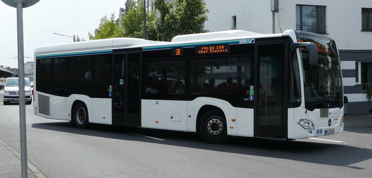 MB Citaro III von RhönEnergie unterwegs in Fulda im Juli 2018