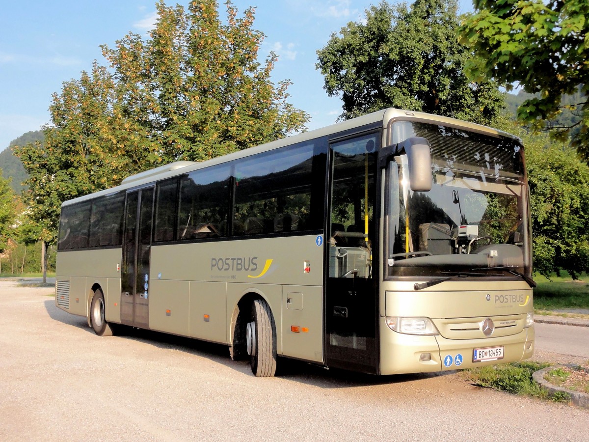 MERCEDES BENZ INTEGRO,Postbus der BB im August 2013 in Obersterreich gesehen.