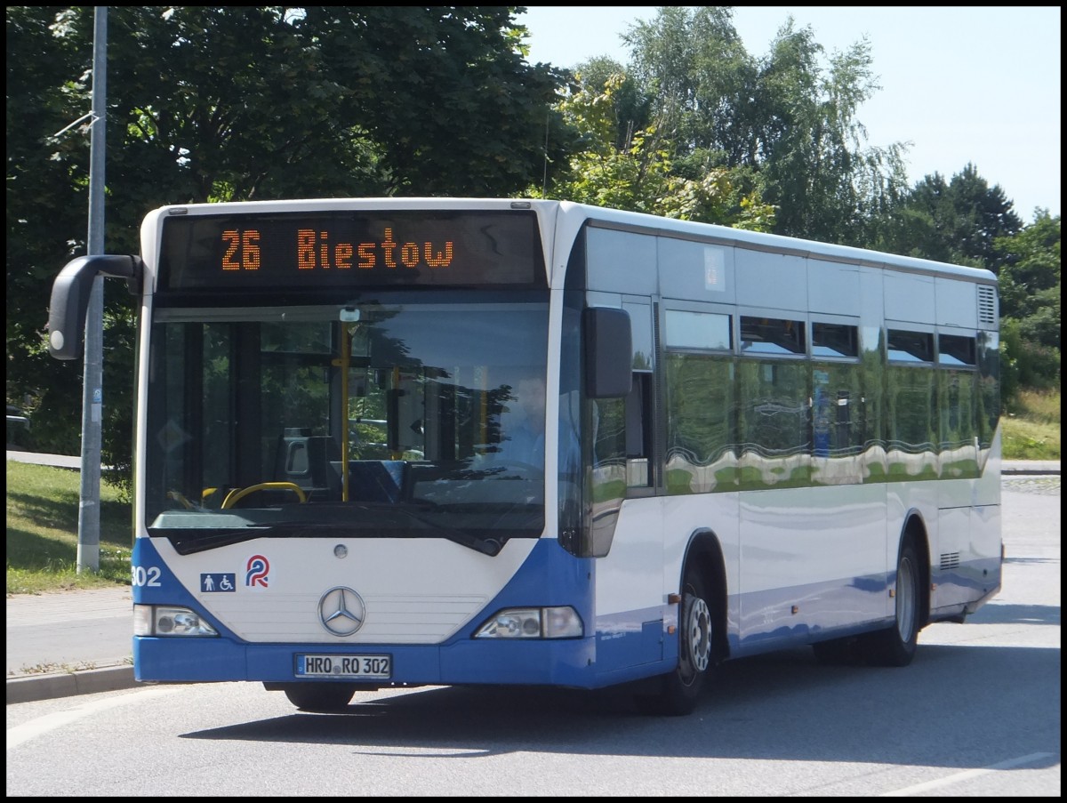 Mercedes Citaro I der Rostocker Straenbahn AG in Rostock.