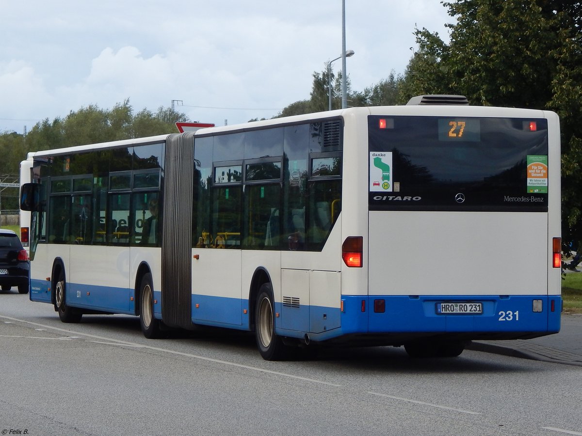 Mercedes Citaro I der Rostocker Straßenbahn AG in Rostock.