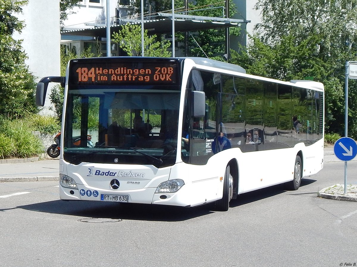 Mercedes Citaro III von Bader Reisen aus Deutschland in Nürtingen am 20.06.2018
