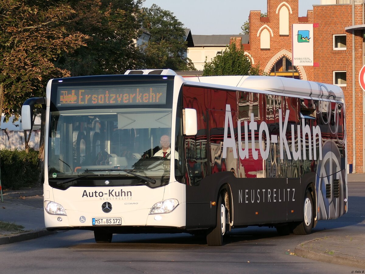 Mercedes Citaro III von Becker-Strelitz Reisen aus Deutschland in Neubrandenburg. 