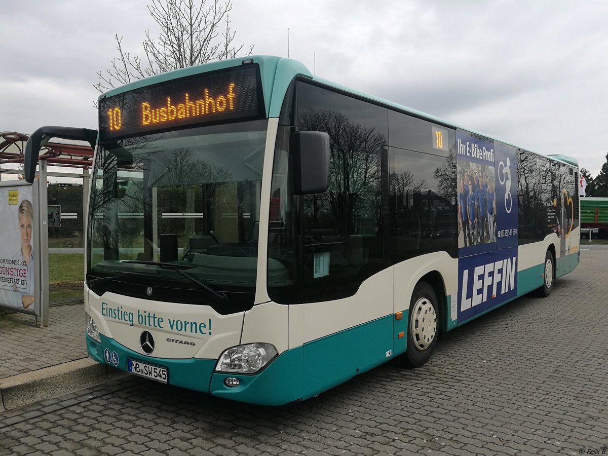Mercedes Citaro III der Neubrandenburger Verkehrsbetriebe in Neubrandenburg.