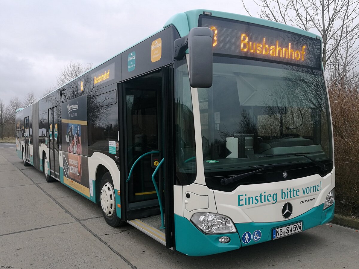 Mercedes Citaro III der Neubrandenburger Verkehrsbetriebe in Neubrandenburg.