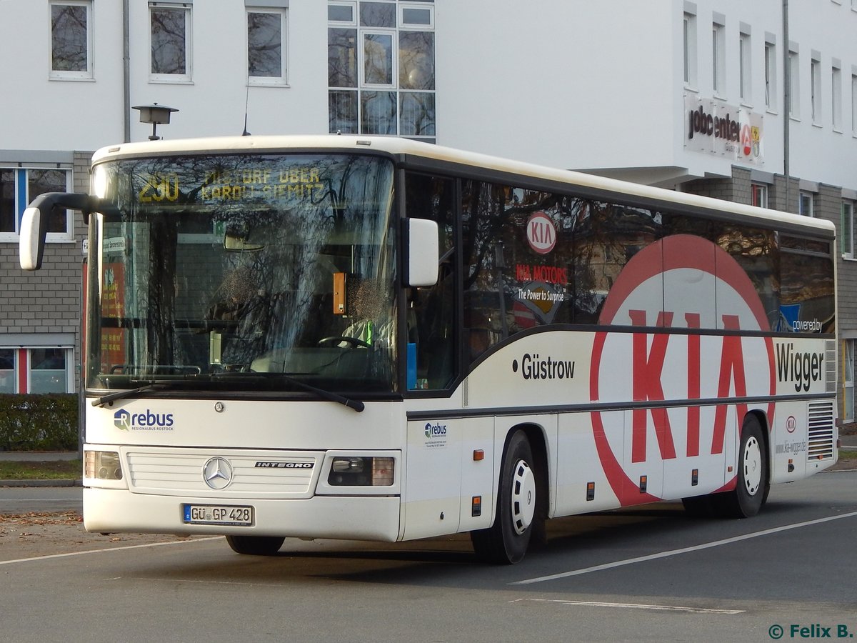 Mercedes Integro von Regionalbus Rostock in Gstrow. 