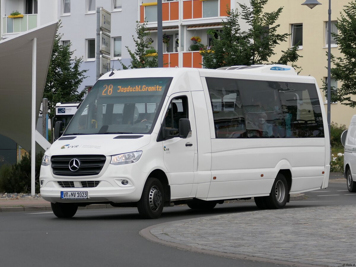 Mercedes  Sprinter mit TS-Fahrzeugtechnik Aufbau der VVR in Binz.
