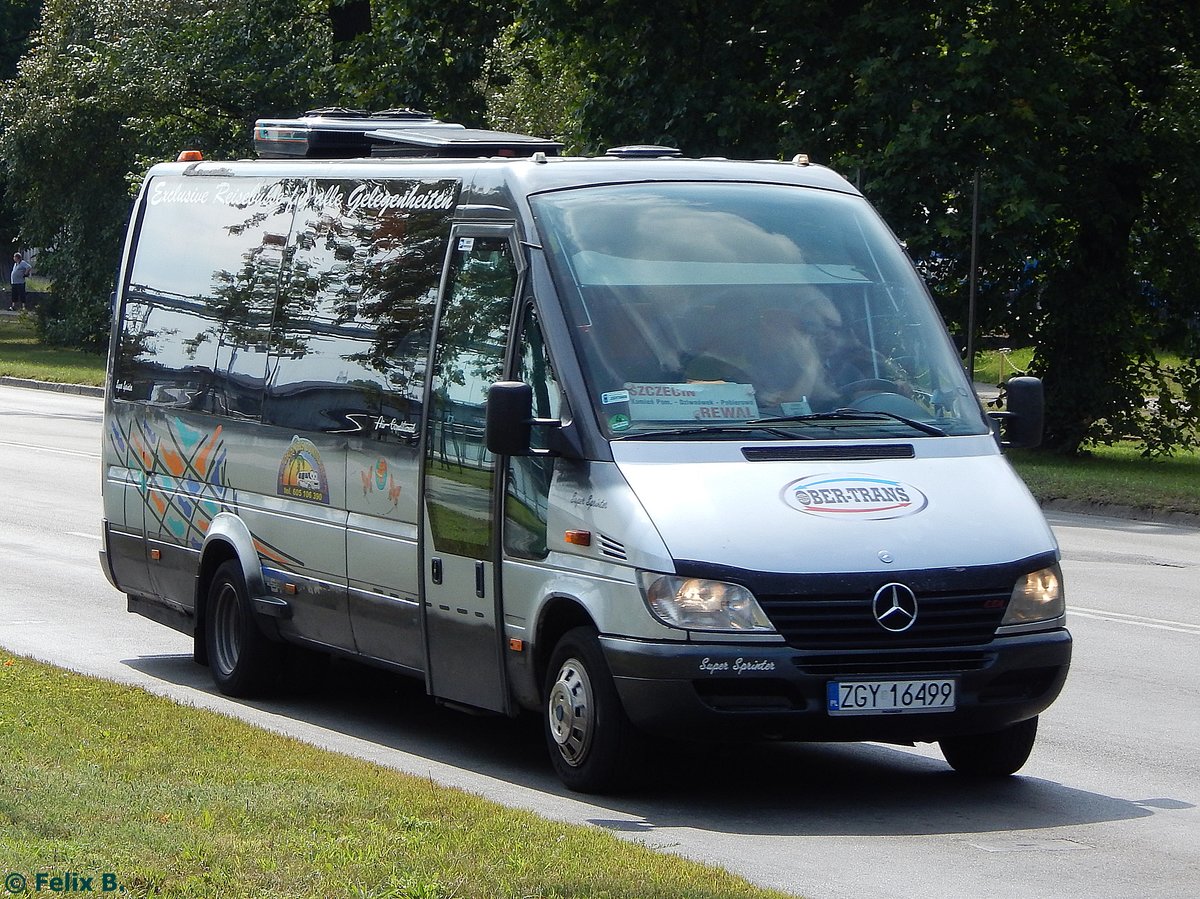 Mercedes Sprinter von Ober-Trans aus Polen in Stettin.