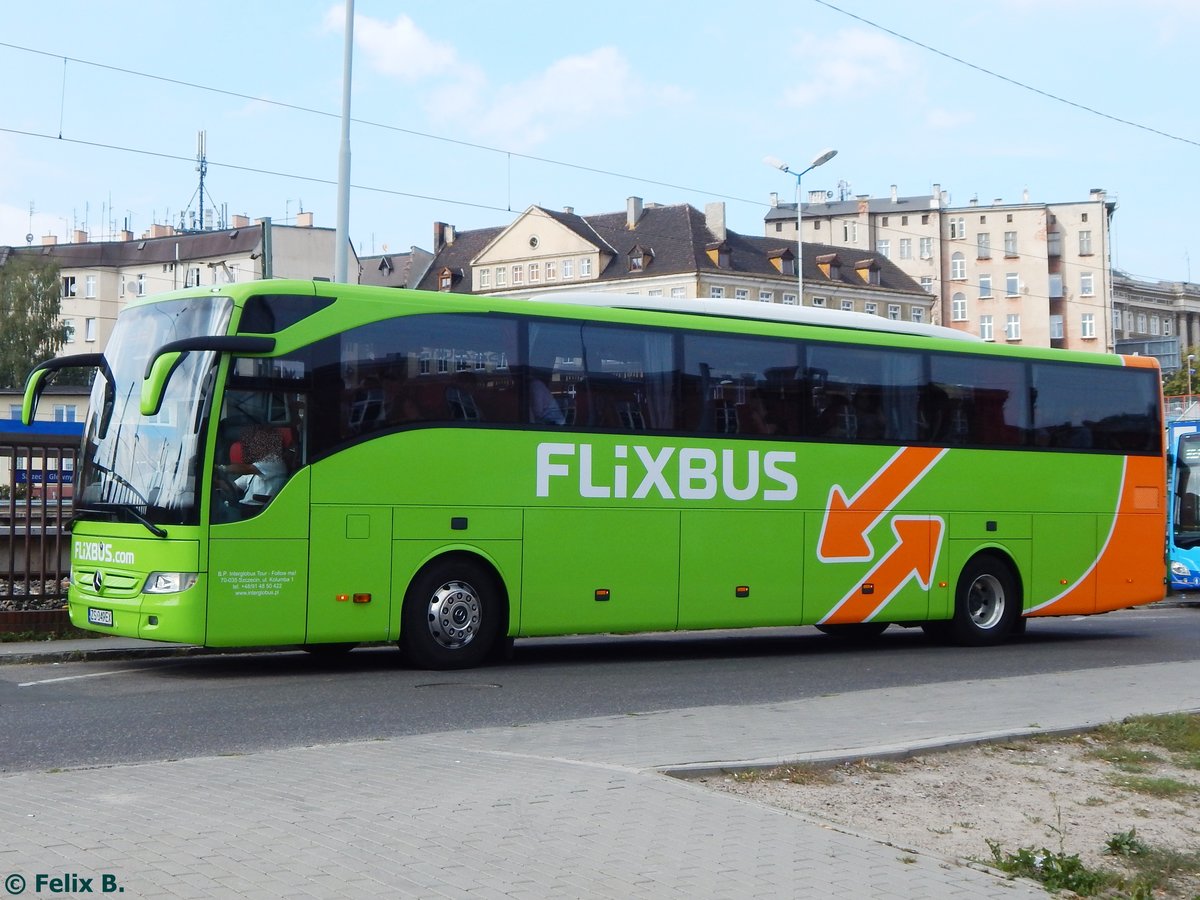 Mercedes Tourismo von Flixbus/Follow Me! aus Polen in Stettin.
