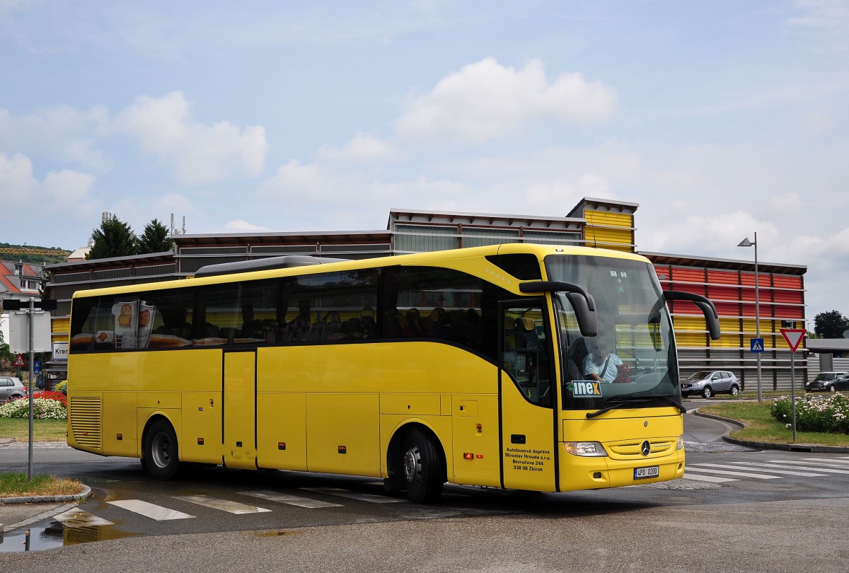 Mercedes Tourismo von Miroslav Hrouda aus der CZ im Juni 2015 in Krems.