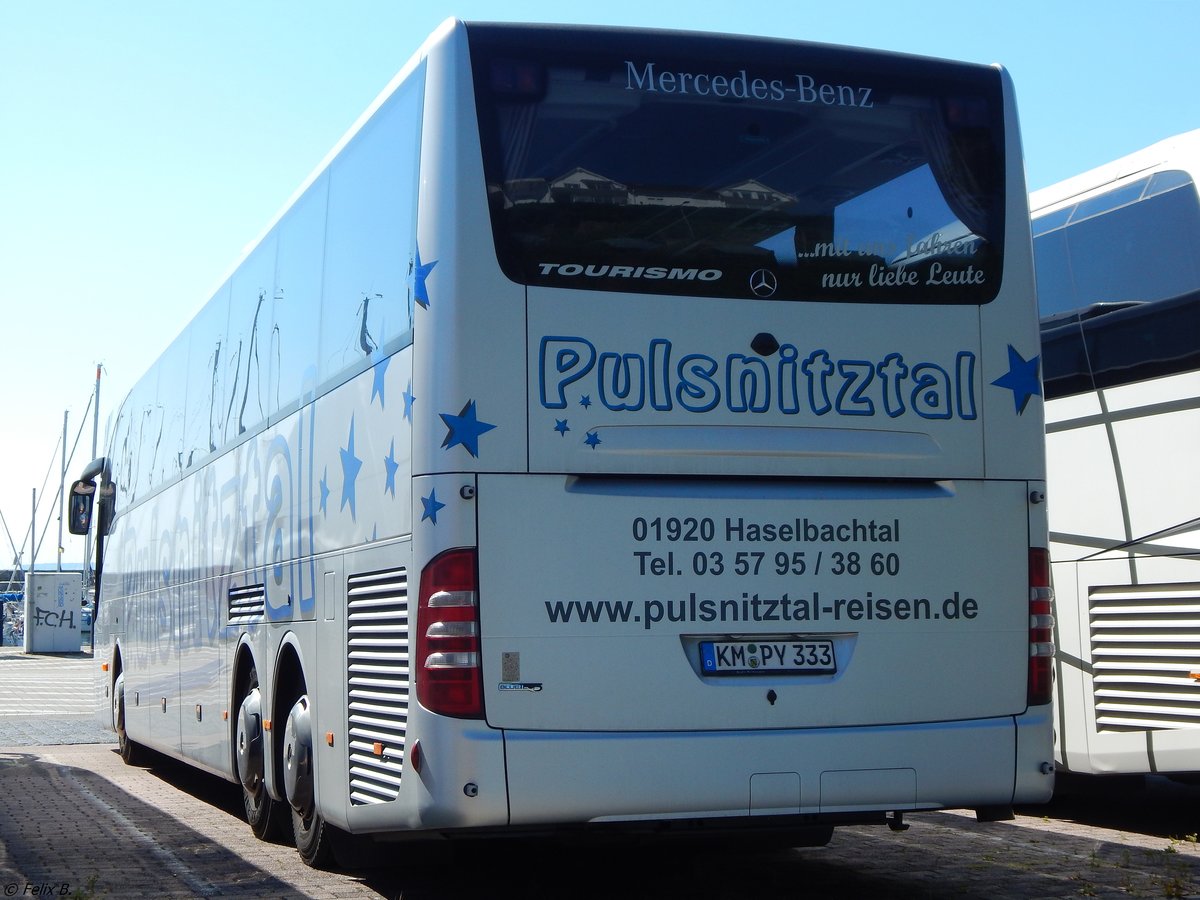 Mercedes Tourismo von Pulsnitztal-Reisen aus Deutschland im Stadthafen Sassnitz.