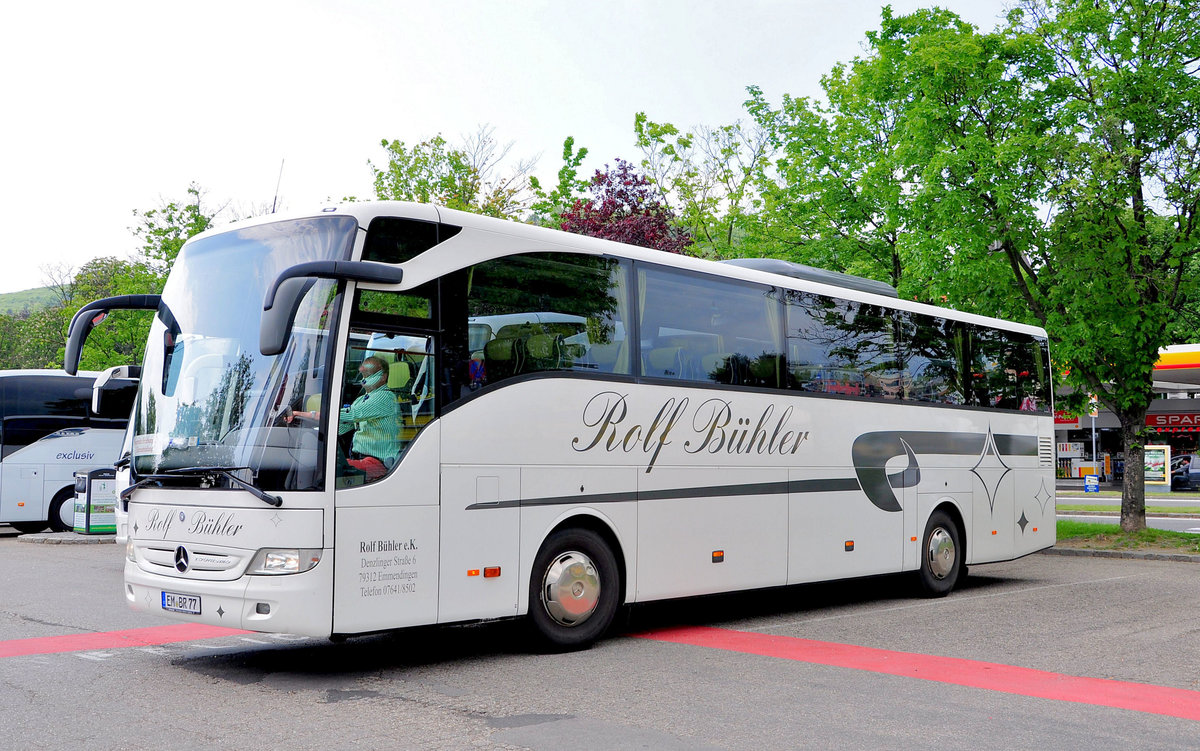 Mercedes Tourismo von Rolf Bhler Reisen aus der BRD in Krems gesehen.