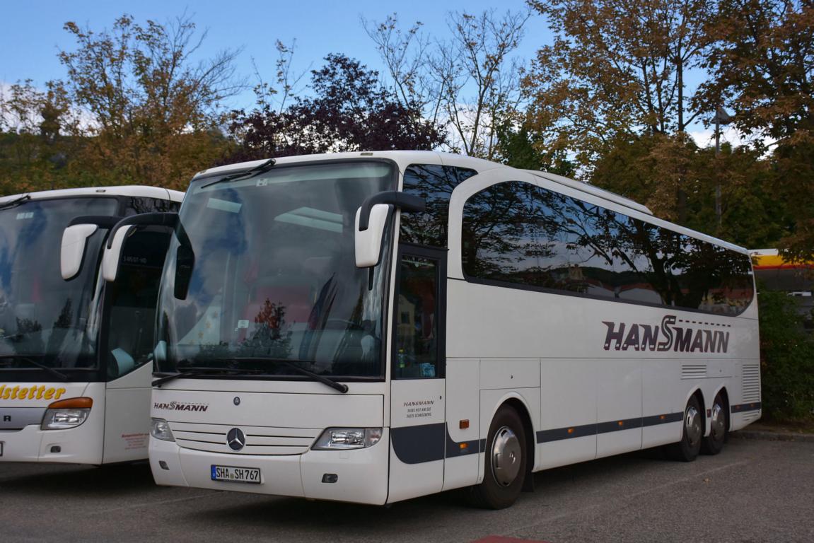 Mercedes Travego von Hansmann Reisen aus der BRD 2017 in Krems.