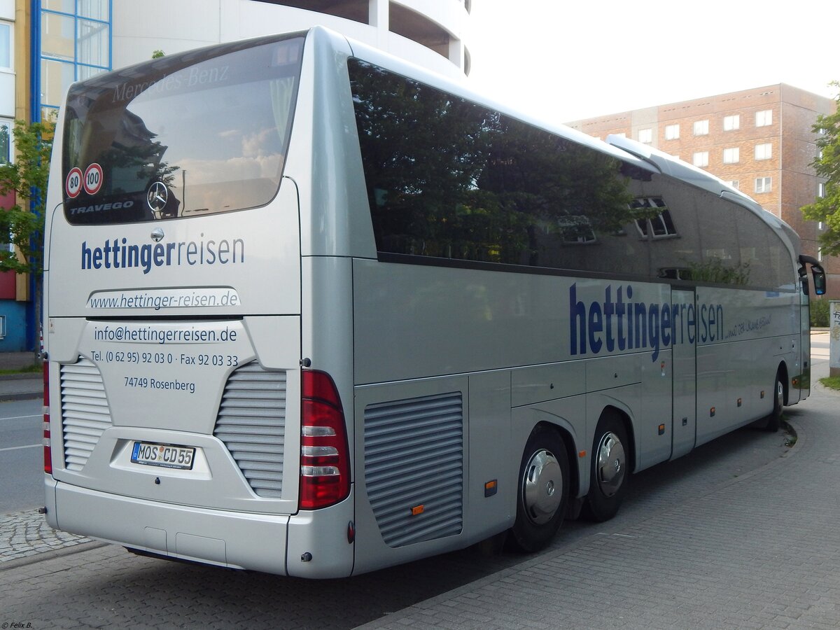 Mercedes Travego von Hettinger aus Deutschland in Neubrandenburg.