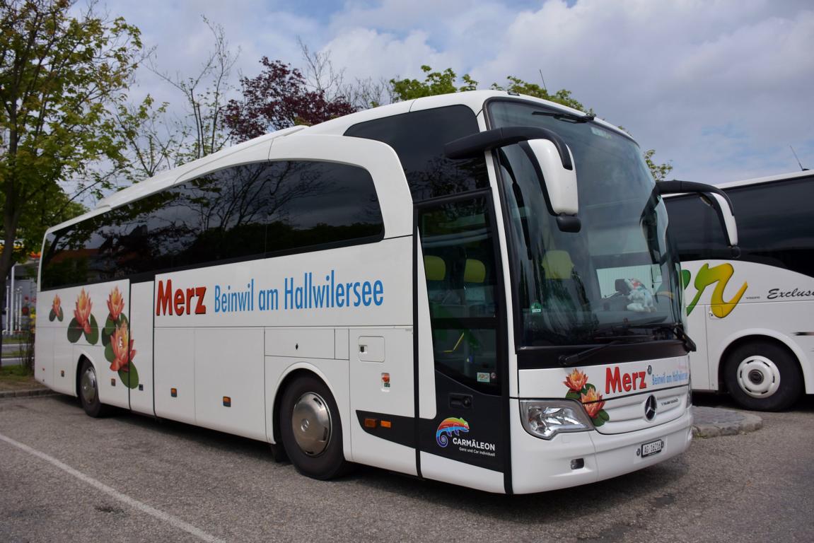 Mercedes Travego von MERZ Reisen aus der CH in Krems.