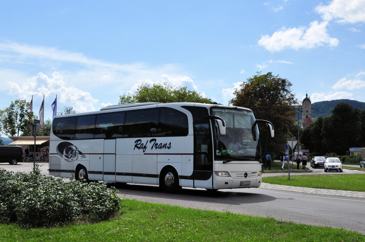 Mercedes Travego von Raf Trans aus PL in Krems unterwegs.