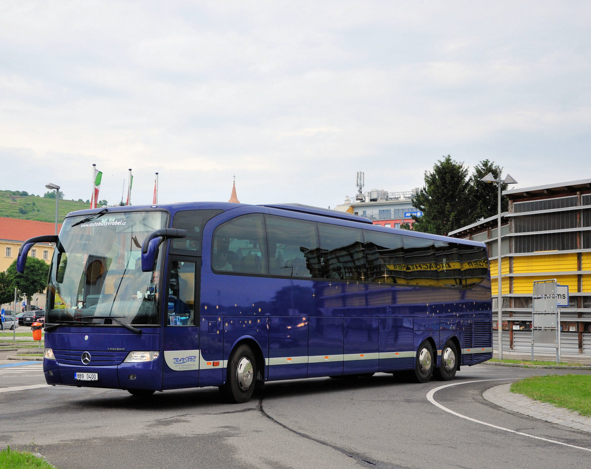 Mercedes Travego von Transbus aus der CZ in Krems unterwegs.