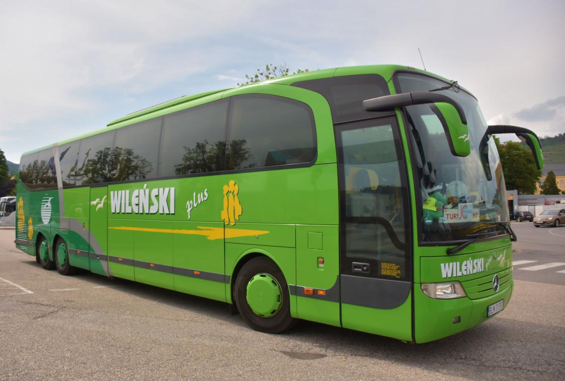 Mercedes Travego von Wilensky Reisen aus PL 2018 in Krems.
