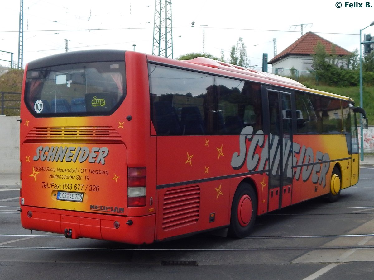 Neoplan Euroliner von Schneider aus Deutschland in Frankfurt.