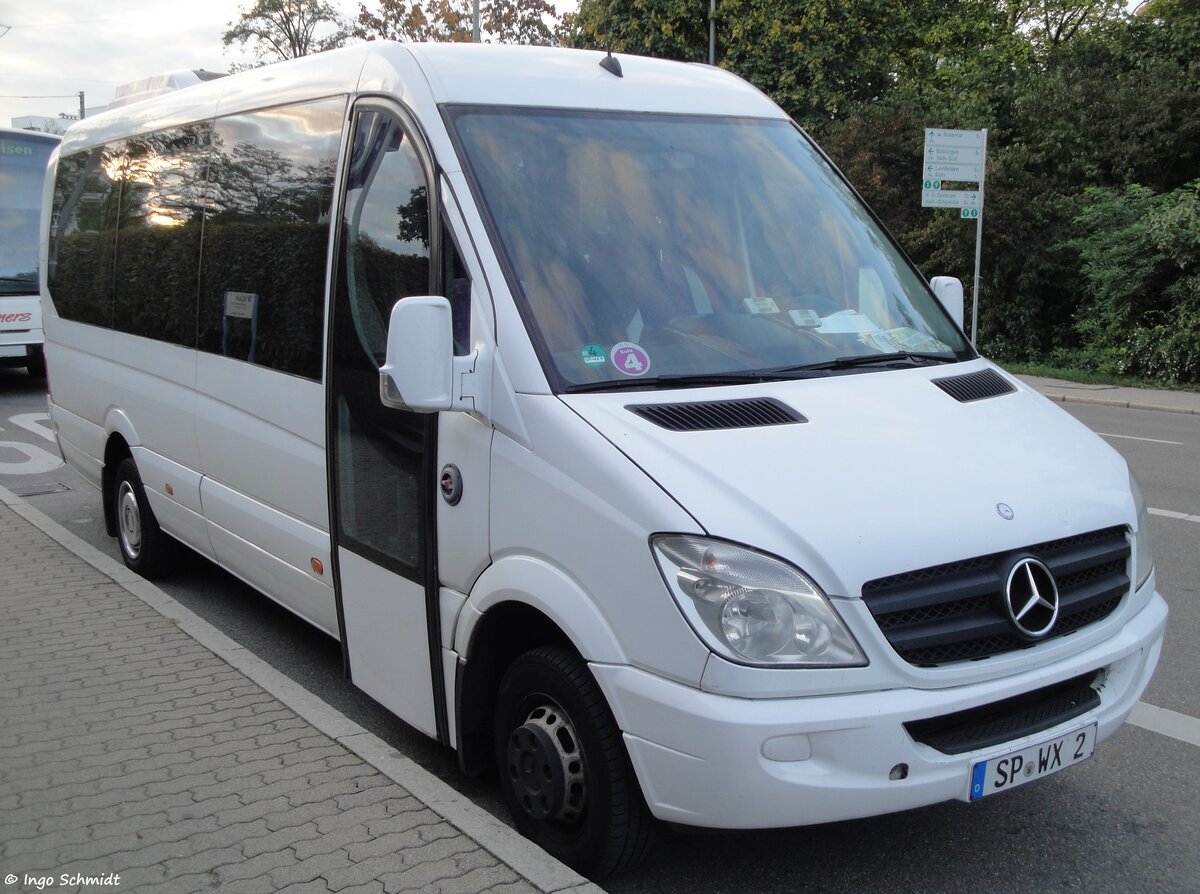 Omnibus Walter Merl aus Speyer | SP-WX 2 | Mercedes-Benz Sprinter | 25.09.2015 in Stuttgart