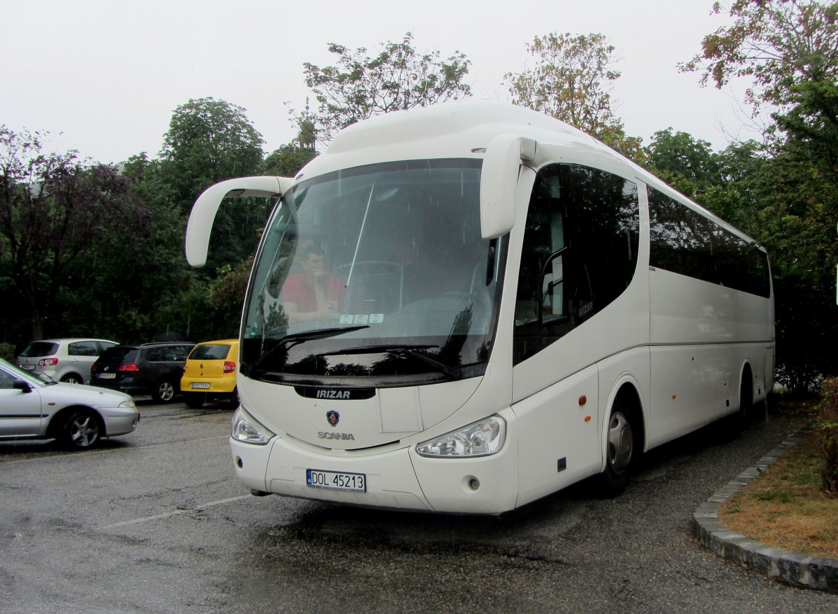 Scania Irizar aus Polen am 29. Juni 2014 in Krems.