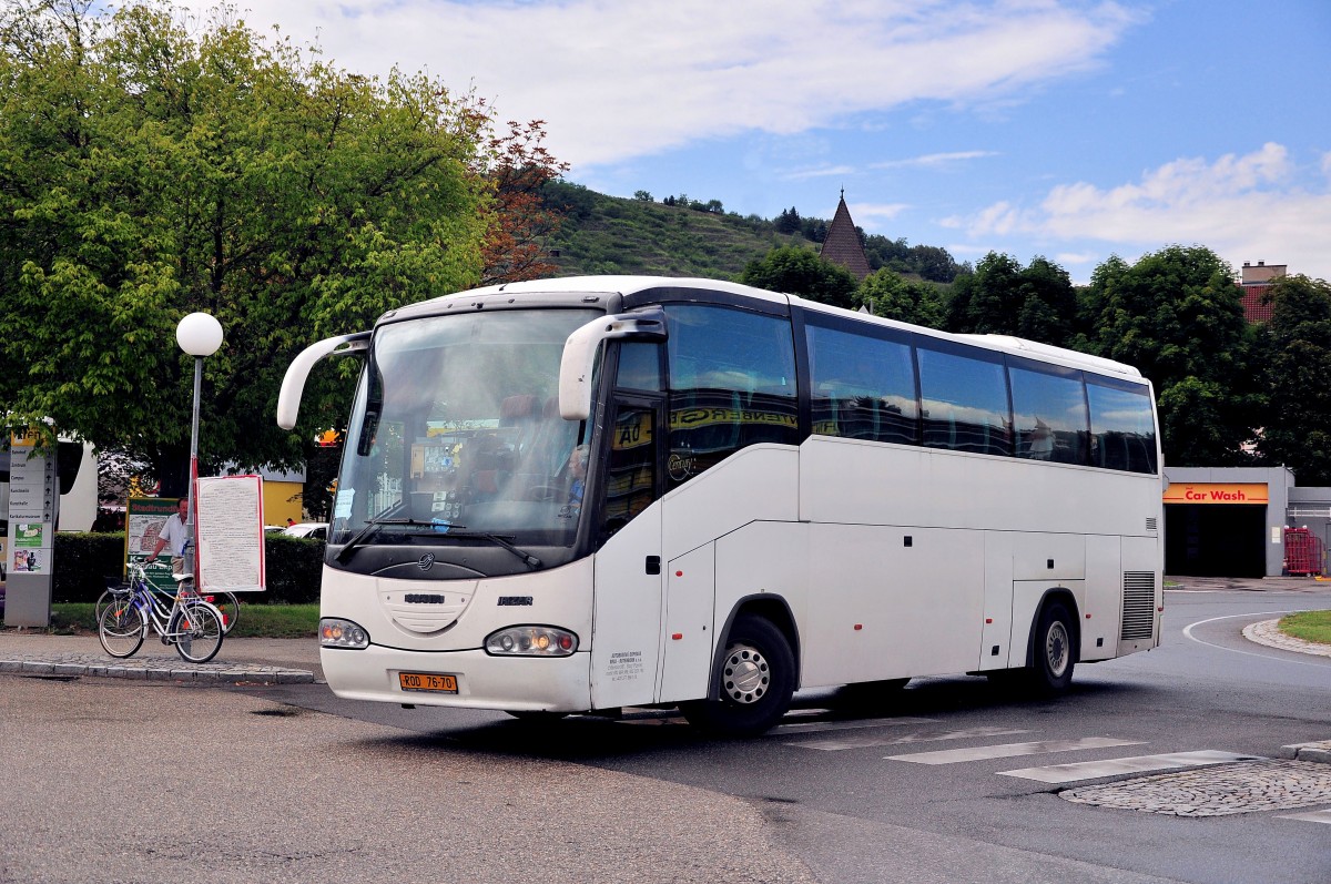 Scania Irizar Century aus der SK am 12.Juli 2014 in Krems.