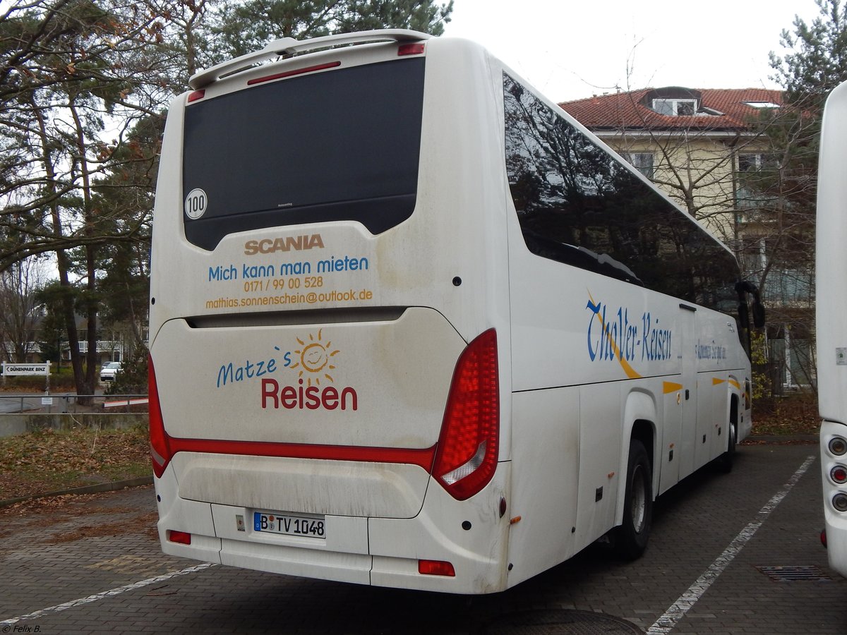 Scania Touring von Thover Reisen aus Deutschland in Binz.