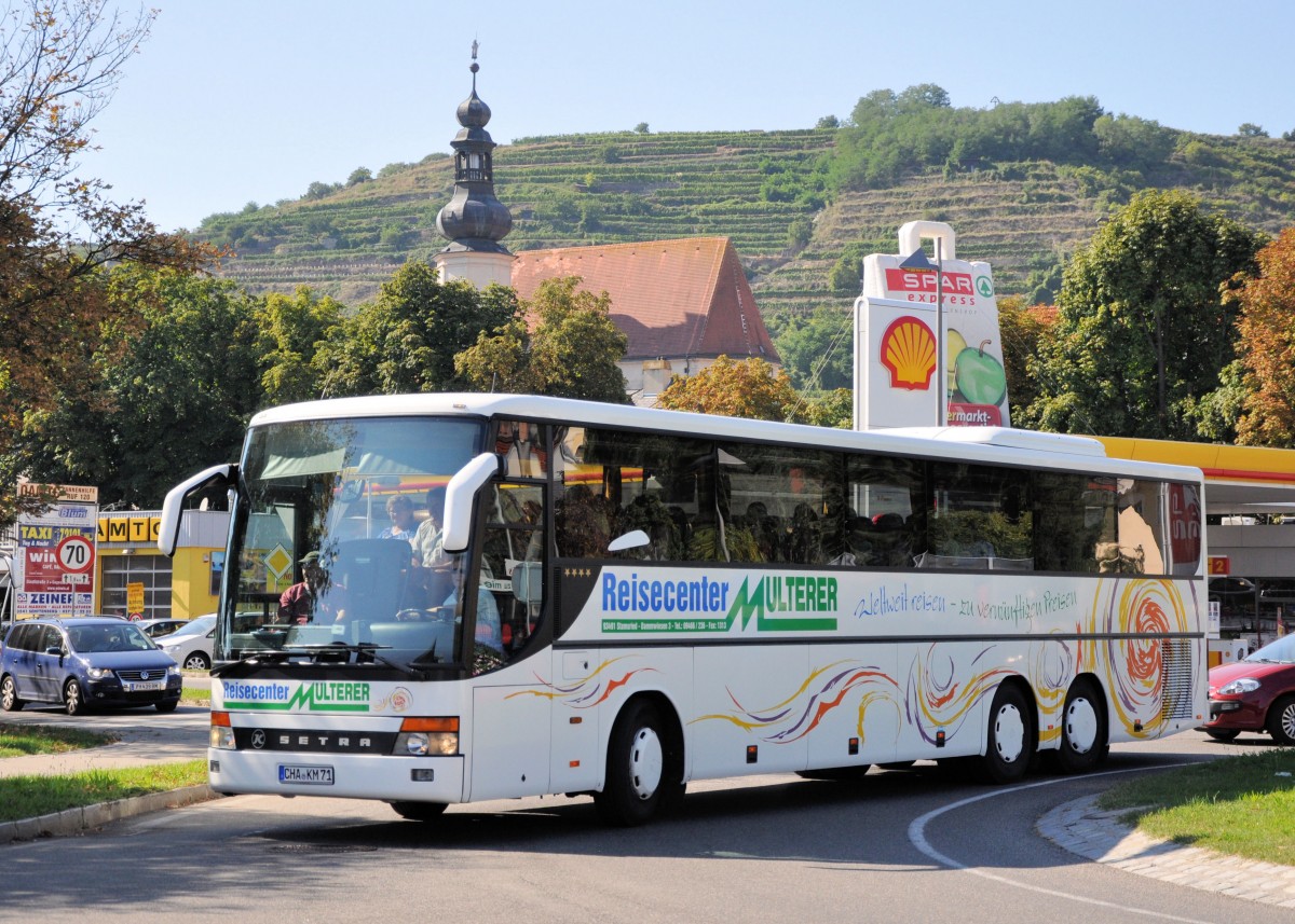 SETRA 300er Serie vom Reisecenter MULTERER aus Deutschland im September 2013 in Krems gesehen.