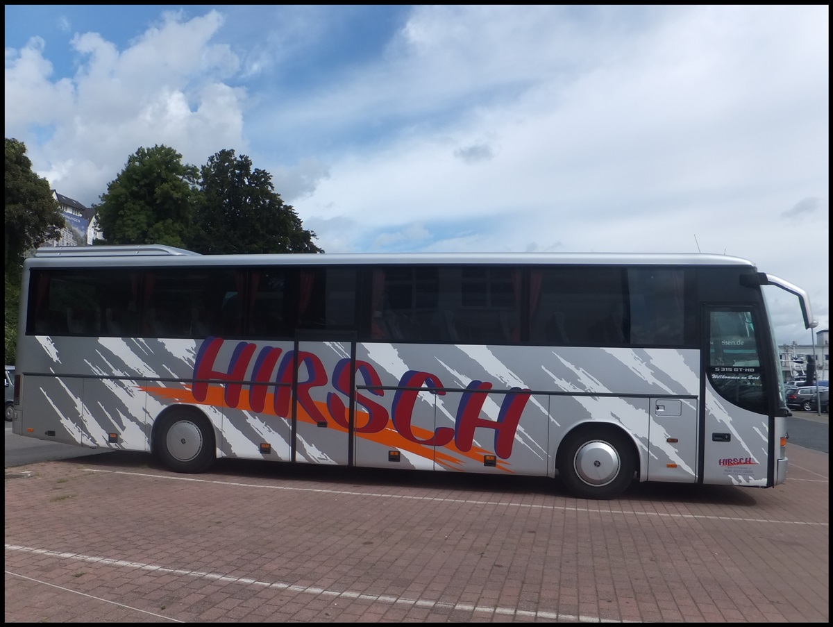 Setra 315 GT-HD von Hirsch aus Deutschland im Stadthafen Sassnitz.