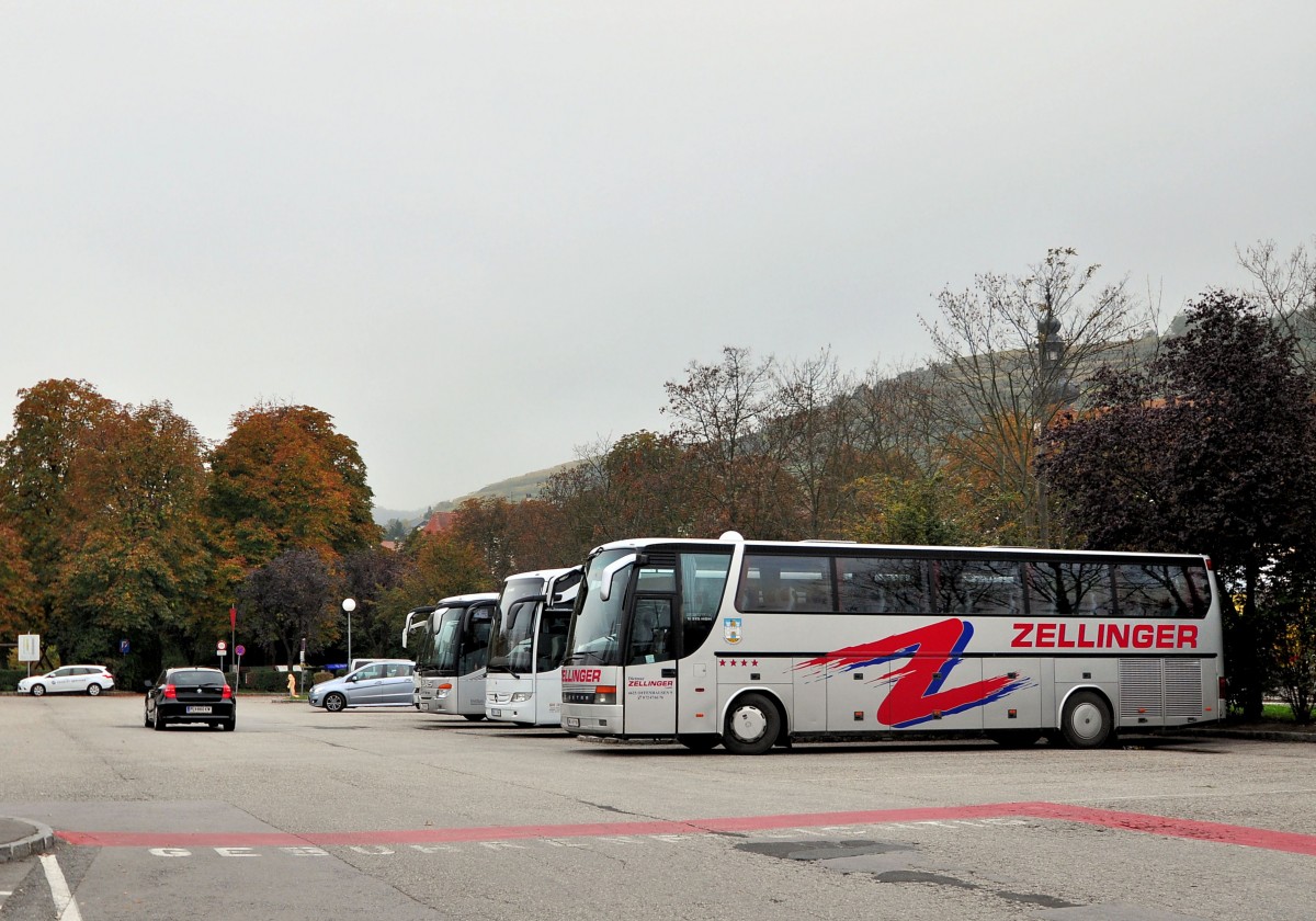 Setra 315 HDH von Zellinger Reisen aus sterreich am 19.10.2014 in Krems.
