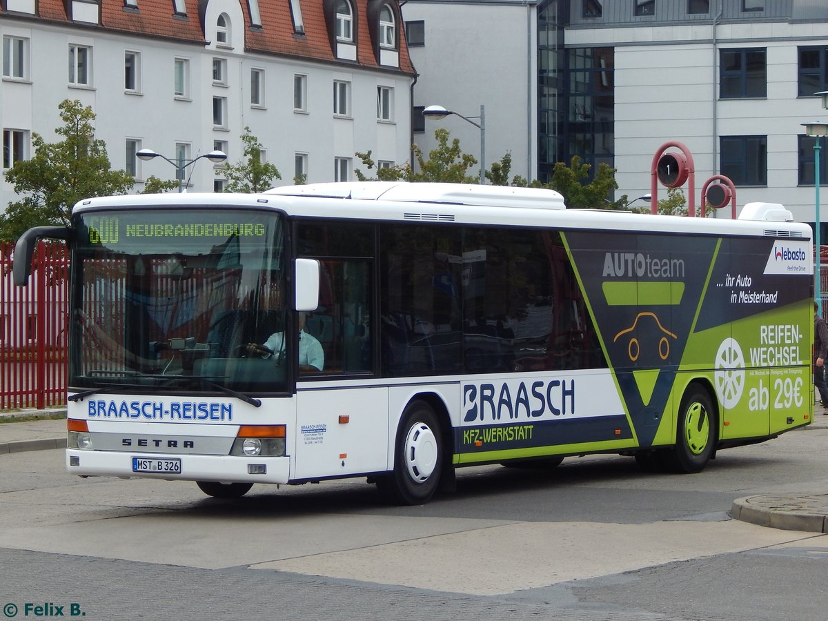 Setra 315 NF von Braasch Reisen aus Deutschland in Neubrandenburg.