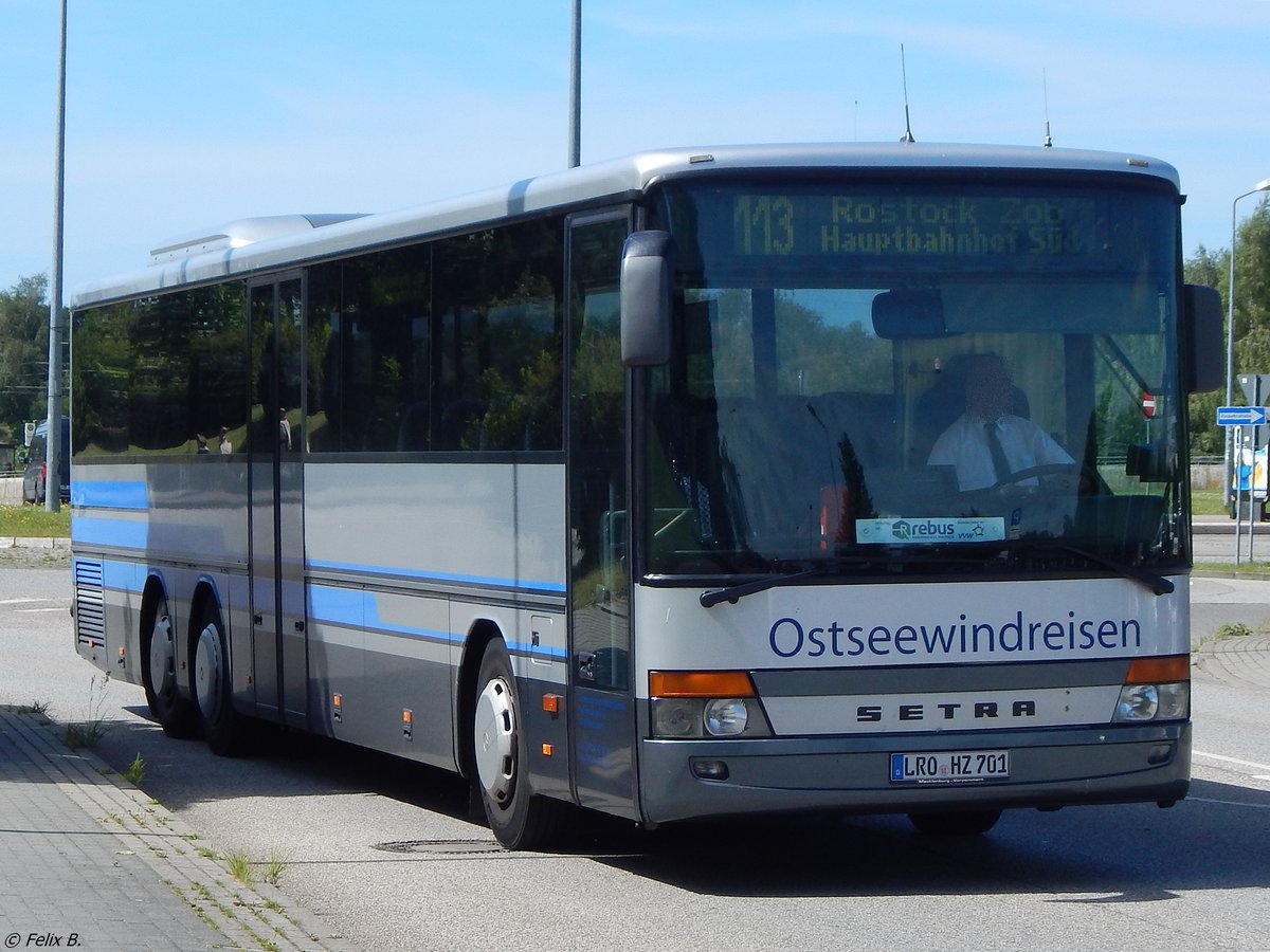 Setra 317 UL von Ostseewindreisen aus Deutschland in Rostock.