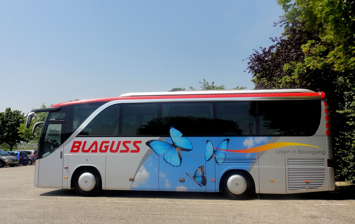 SETRA 411 HD von BLAGUSS Busreisen / sterreich am 19.6.2013 in Krems an der Donau.